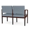 Lesro Lenox 2 Seat Tandem Seating W/ Arm, 44 in W 26 in L 31.5 in H LW2103 - alternate 2